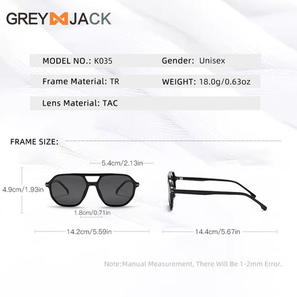 Fashion High Quality Polarized Square Sunglasses Shades K035