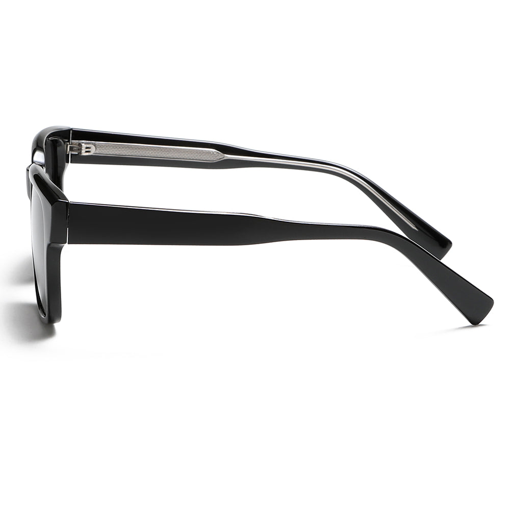 Classic Men Retro Minimalist Black Polarized Sunglasses Shades K025