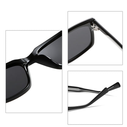 Classic Men Retro Minimalist Black Polarized Sunglasses Shades K025