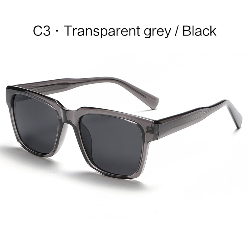 Classic Men Retro Minimalist Black Polarized Sunglasses Shades K025