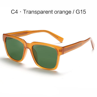 Classic Men Retro Minimalist Black Polarized Sunglasses Shades K025