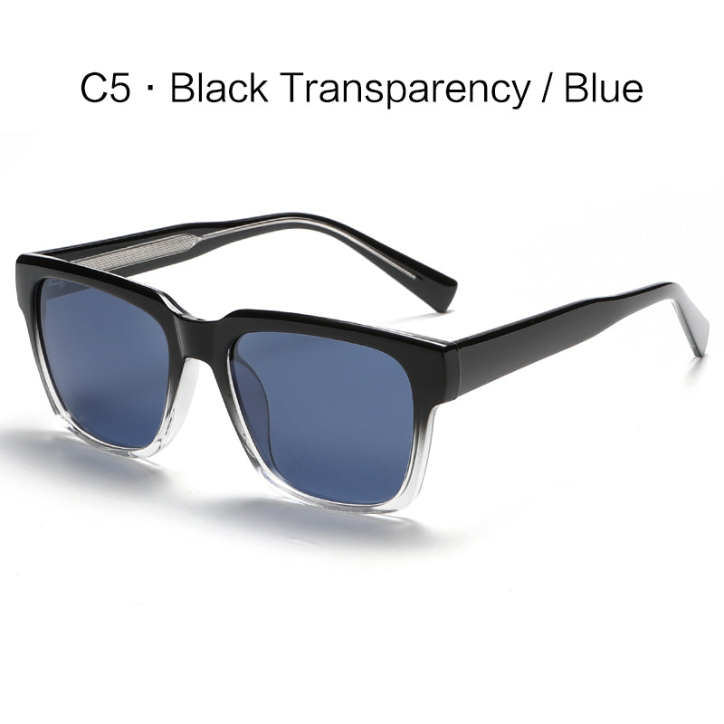 Classic Men Retro Minimalist Black Polarized Sunglasses Shades K025