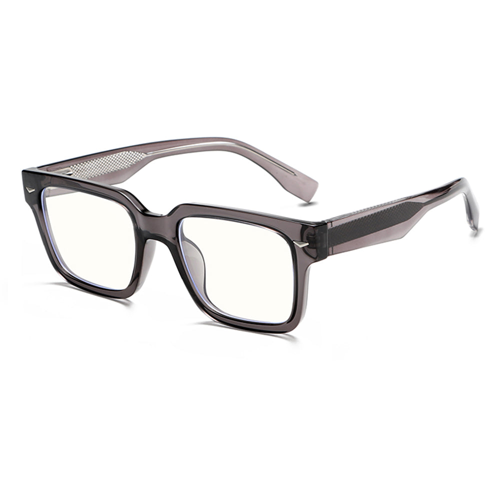 High-End Vinatge Square Anti Blue Glasses with Spring Legs K027