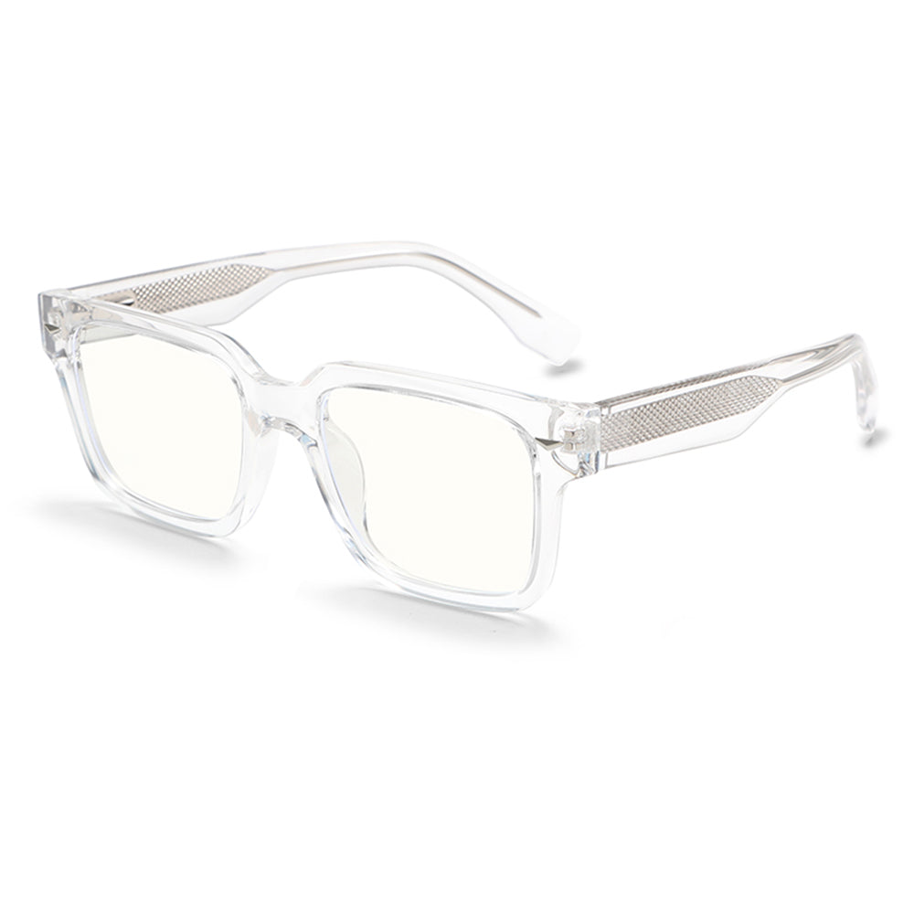 High-End Vinatge Square Anti Blue Glasses with Spring Legs K027