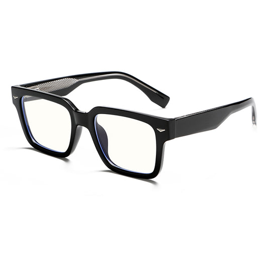 High-End Vinatge Square Anti Blue Glasses with Spring Legs K027