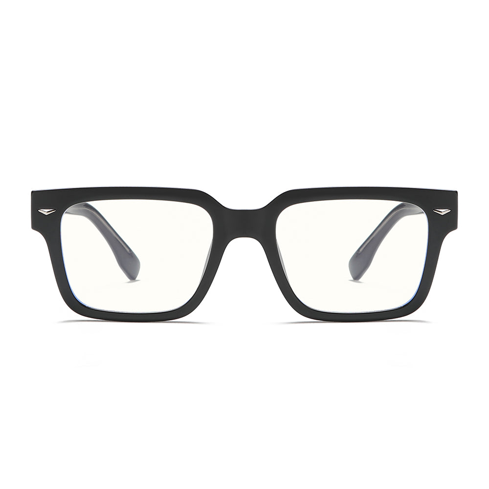 High-End Vinatge Square Anti Blue Glasses with Spring Legs K027