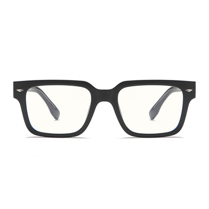 High-End Vinatge Square Anti Blue Glasses with Spring Legs K027