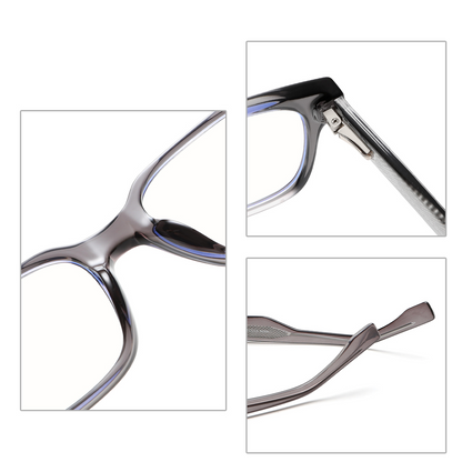Retro High Quality Branded Designed Square Anti-Blue Light Glasses K029