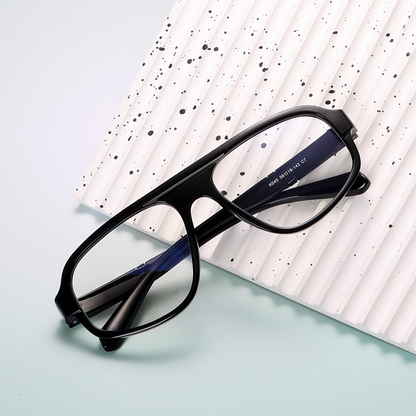 Retro Minimlist Black Eyeglasses For Computer Gaming TV Mobile Phone K040