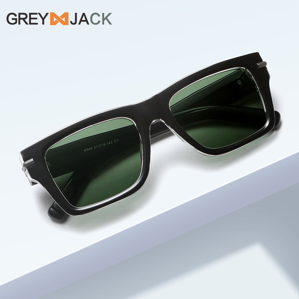 Men Retro High Quality Thick Frame Polarized Sunglasses K049