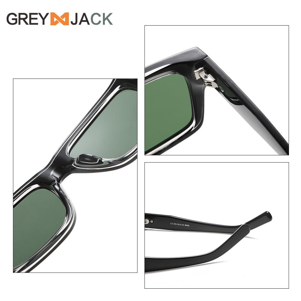 Men Retro High Quality Thick Frame Polarized Sunglasses K049