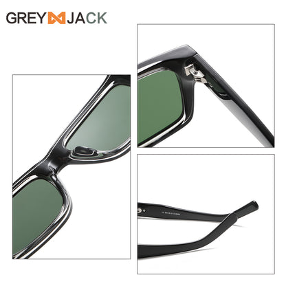 Men Retro High Quality Thick Frame Polarized Sunglasses K049