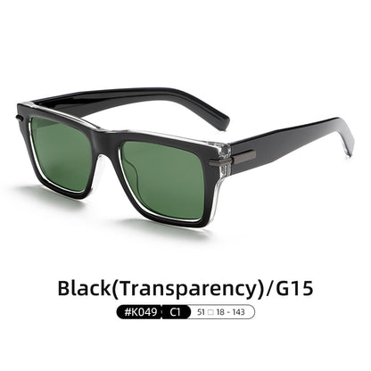 Men Retro High Quality Thick Frame Polarized Sunglasses K049
