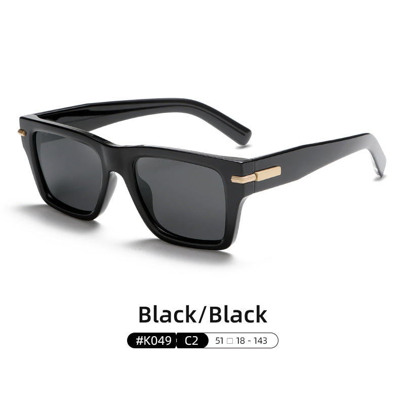 Men Retro High Quality Thick Frame Polarized Sunglasses K049