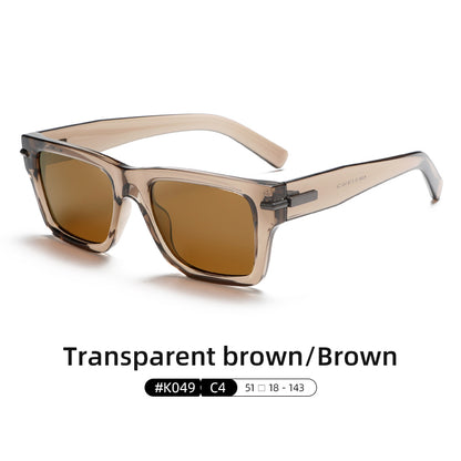 Men Retro High Quality Thick Frame Polarized Sunglasses K049