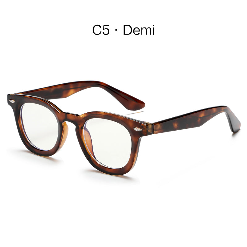 Vintage Branded Designed Large Square Fashion Anti-Blue Light Glasses KG2530OP