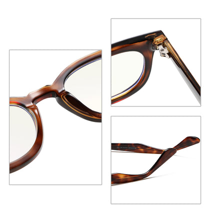 Vintage Branded Designed Large Square Fashion Anti-Blue Light Glasses KG2530OP