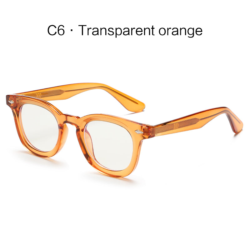 Vintage Branded Designed Large Square Fashion Anti-Blue Light Glasses KG2530OP