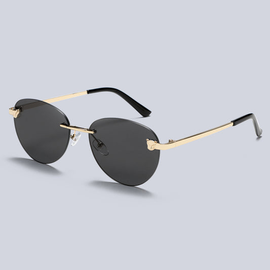 Metal Rimless Vinatge Elegant Fashion Y2K Sunglasses S2262