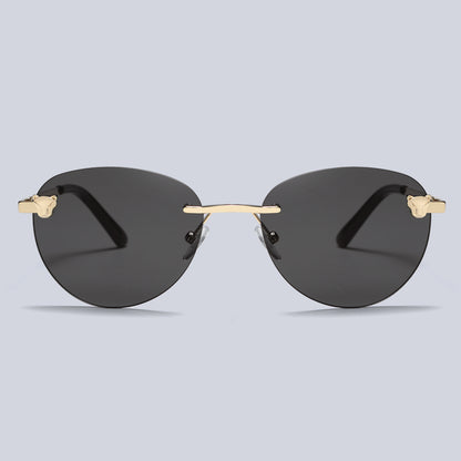 Metal Rimless Vinatge Elegant Fashion Y2K Sunglasses S2262