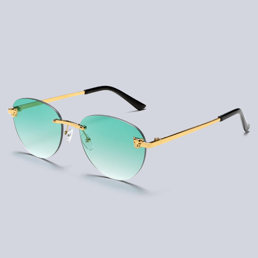 Metal Rimless Vinatge Elegant Fashion Y2K Sunglasses S2262