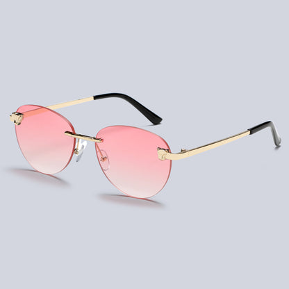 Metal Rimless Vinatge Elegant Fashion Y2K Sunglasses S2262