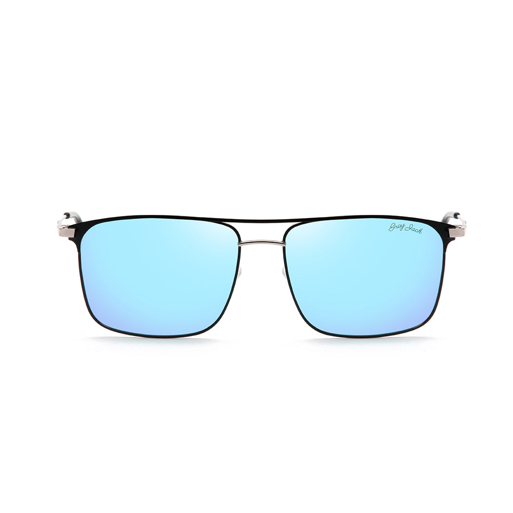 Silver Frame Ice Blue Lens