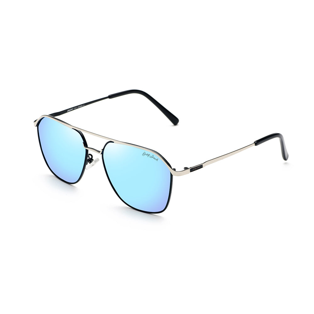 Silver Frame Ice Blue Lens