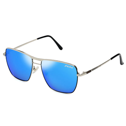 Silver Frame Ice Blue Lens