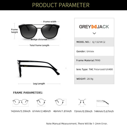 Black Frame Gradient Black Lens