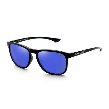 Black Frame Blue Lens