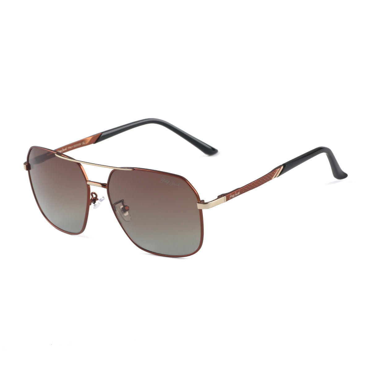 Gold Coffee Frame Gradient Brown Lens