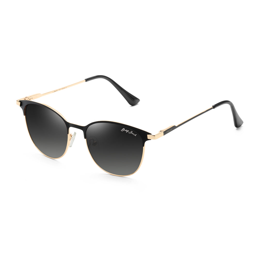 Gold Black Frame Gradient Black Lens