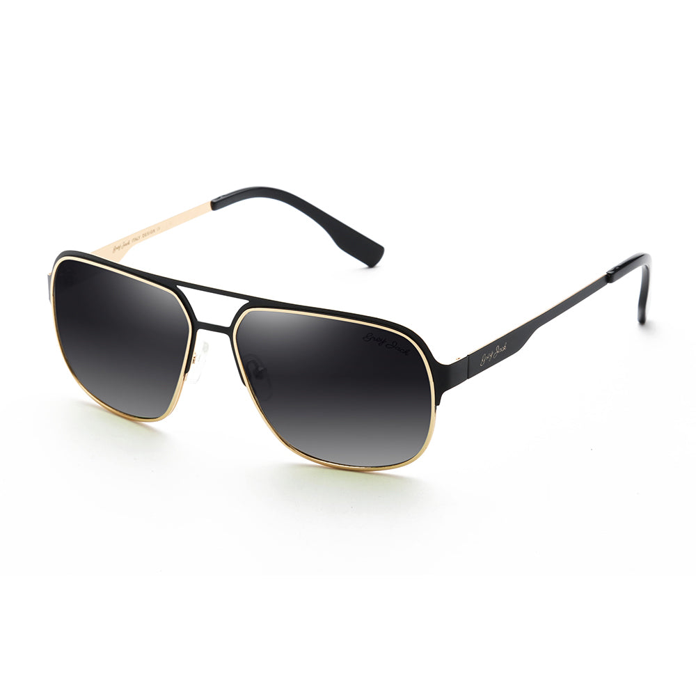 Tredy Rectangle Pilot Sunglasses Metal Polarized Sunglasses 1623