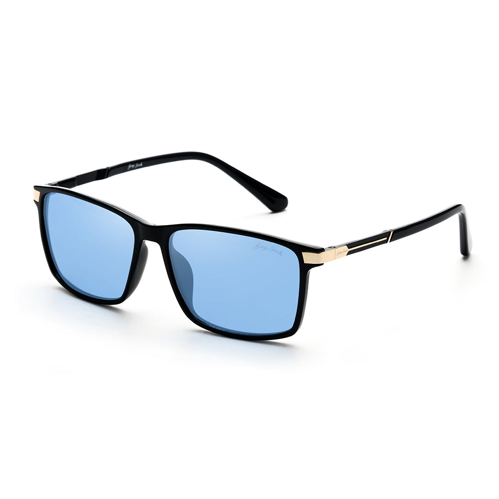 Black Gold Frame Blue Lens