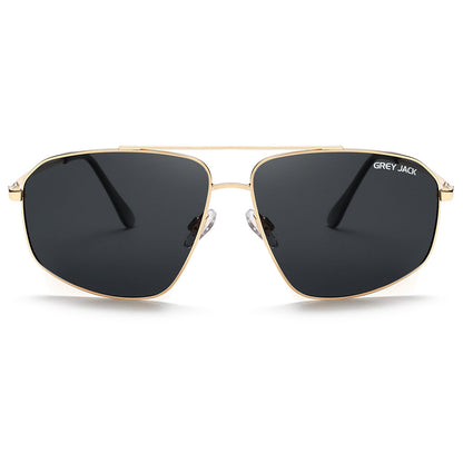 Gold Frame Black Lens