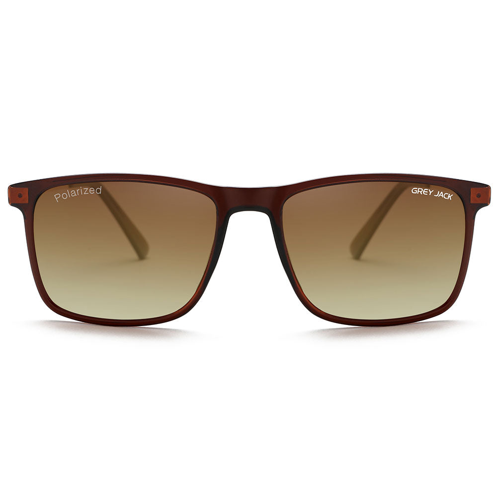 Shine Brown Gold Frame Double Brown Lens