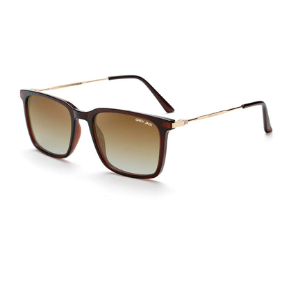 Shine Brown Gold Frame Double Brown Lens