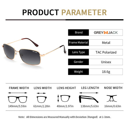 Golden Frame Double Black Lens