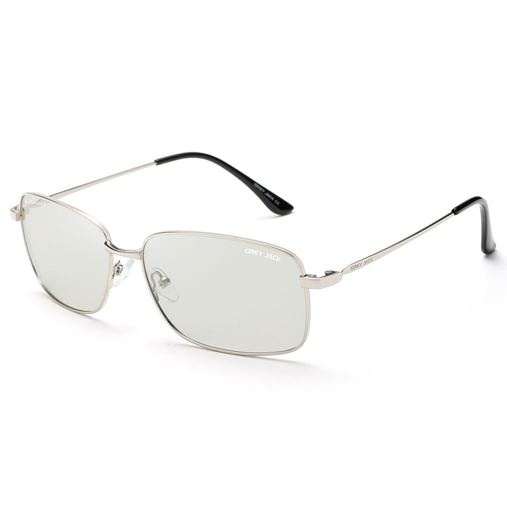 Silver Frame Photochromic Lens