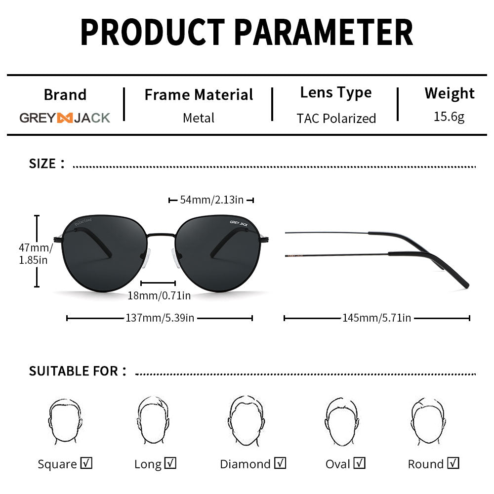 Black Frame Black Lens