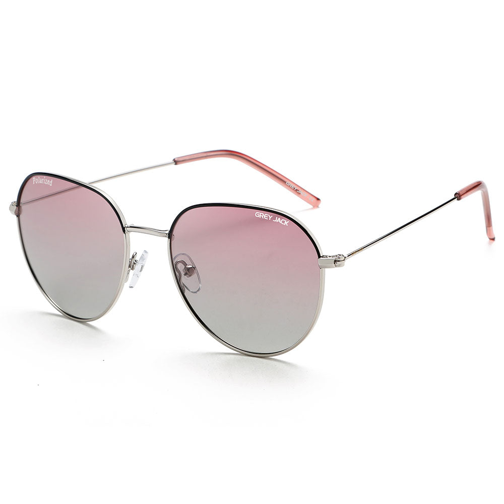 Silver Black Frame Double Pink Lens