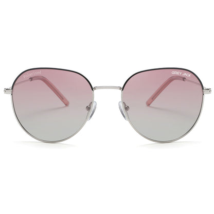 Silver Black Frame Double Pink Lens