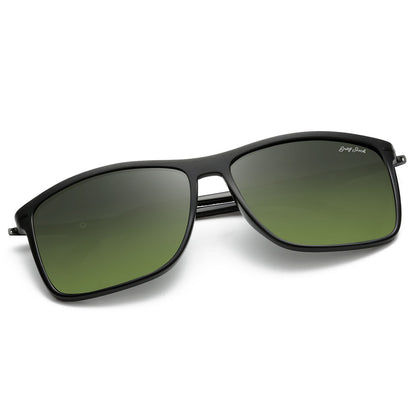 Matte Black Frame Double Green Lens