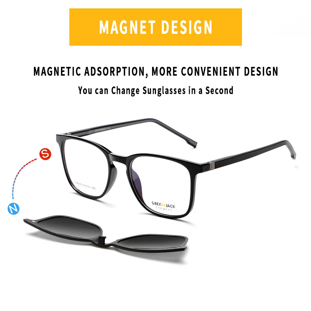Shine Black Grey Frame