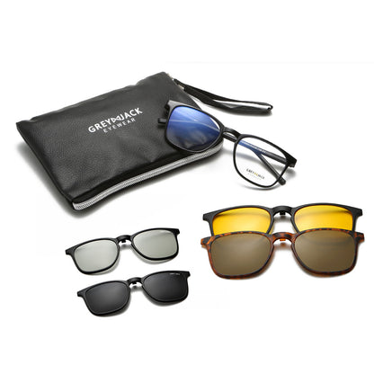 Shine Black Grey Frame