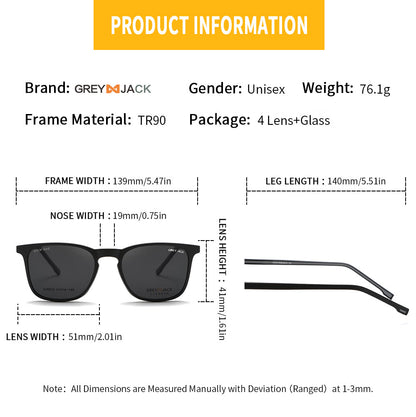 Shine Black Grey Frame