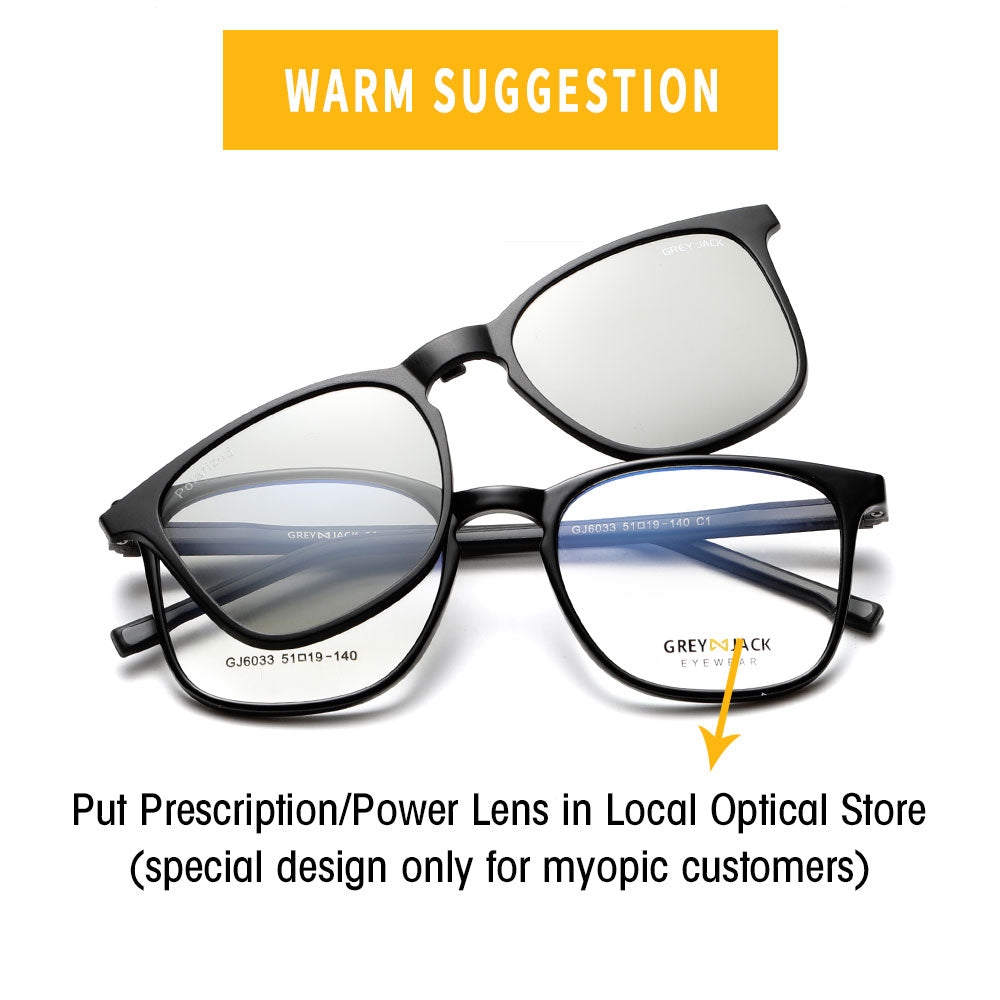 Shine Black Grey Frame