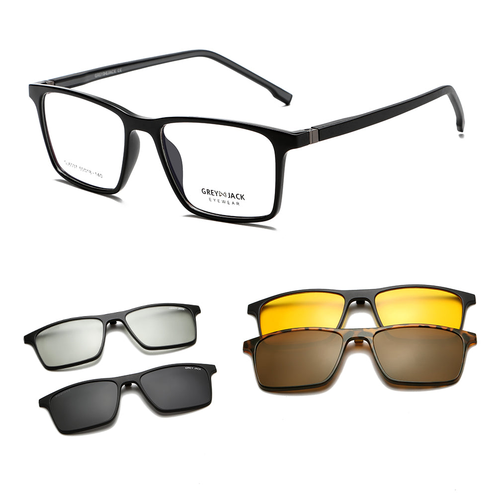 Shine Black Grey Frame