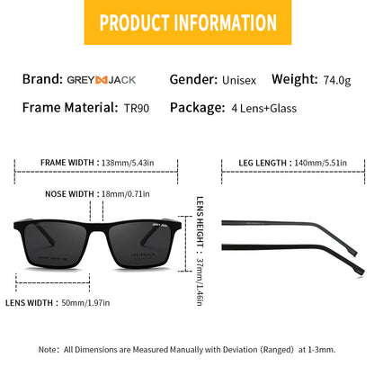 Shine Black Grey Frame